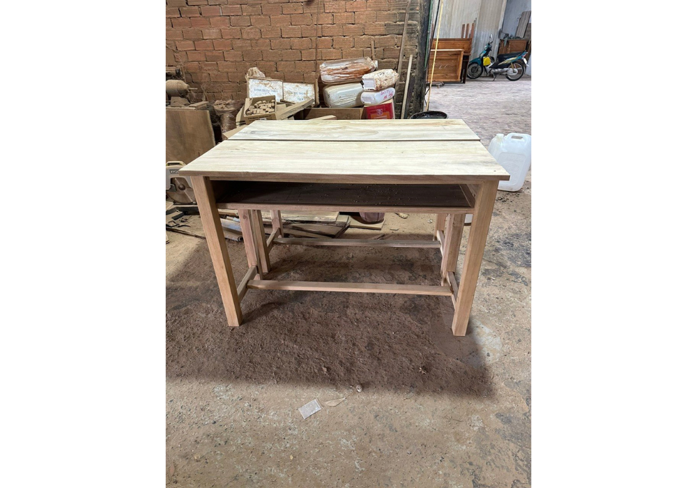 Bàn Ghế Học Sinh Gỗ Tràm Bông Vàng